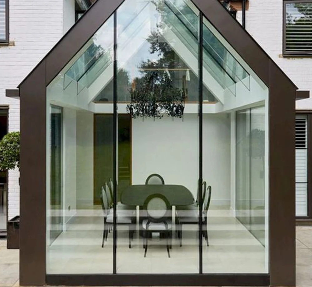 China factory luxury tempered glass four seasons aluminium freestanding sun room