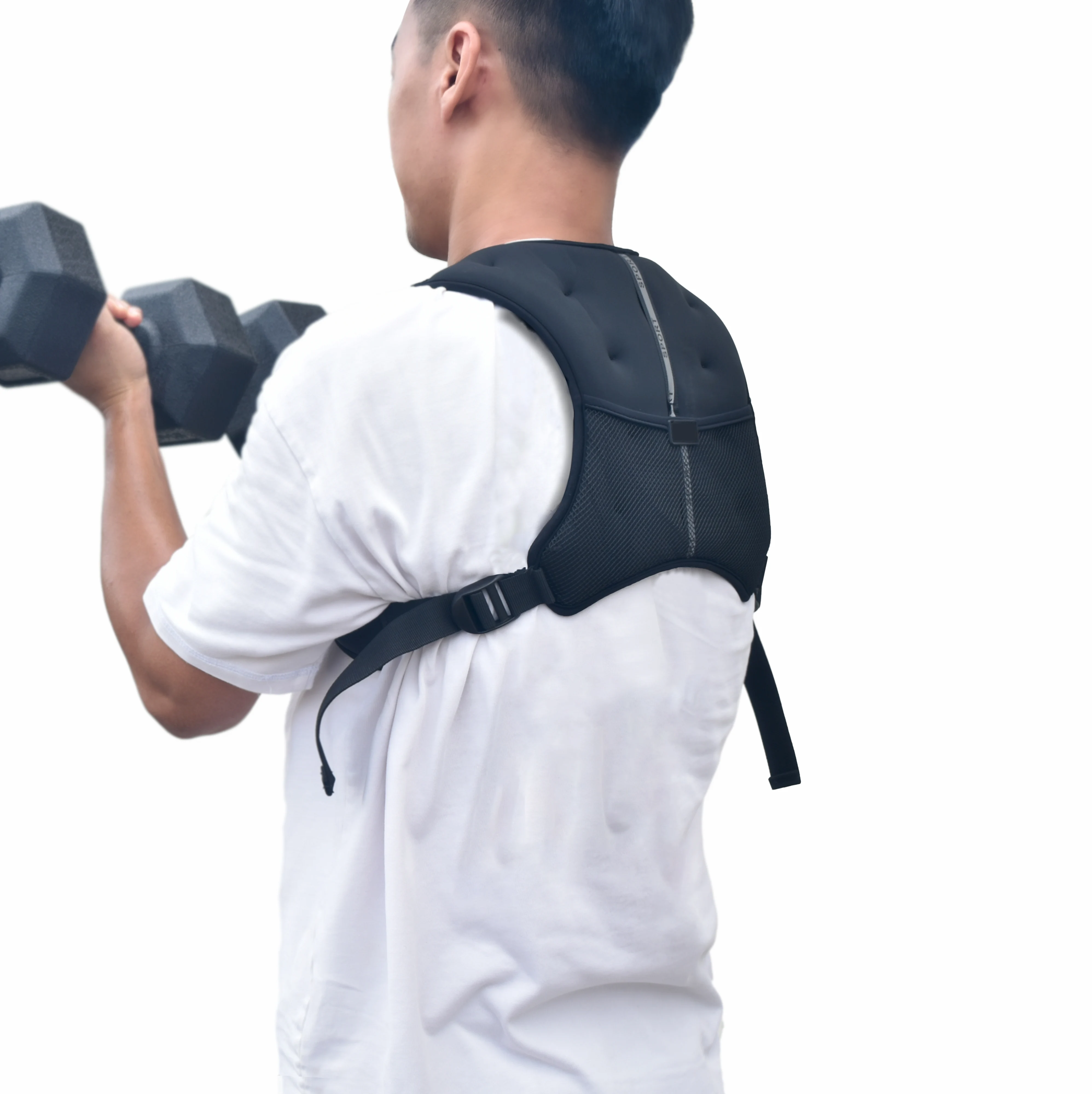 Adjustable Buckle Strap Vest Workout Sports 4kg 5kg 6kg Body Building Gel Filling Fitness Training Weight Vest for Lady Women