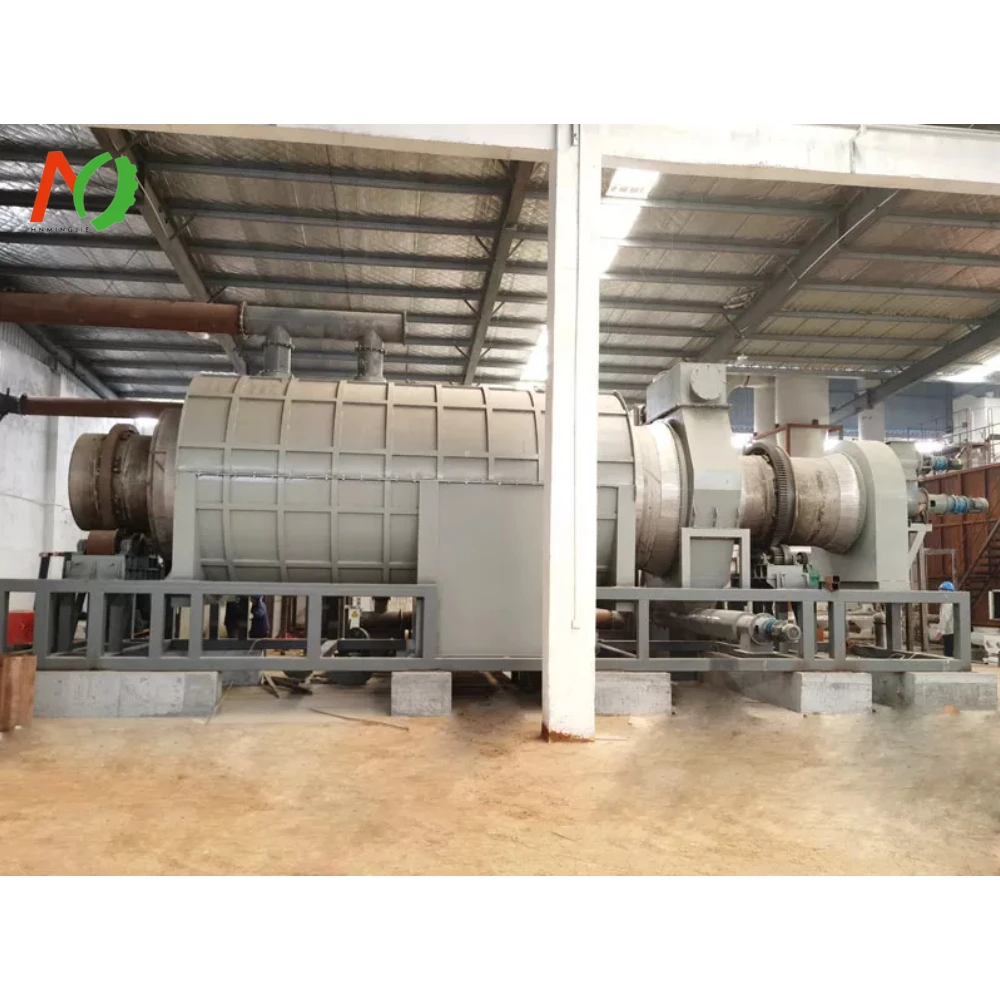 Fully Continuous Olive Wood Charcoal Making Machine Wood Chips Wooden Branches Carbonization Furnace