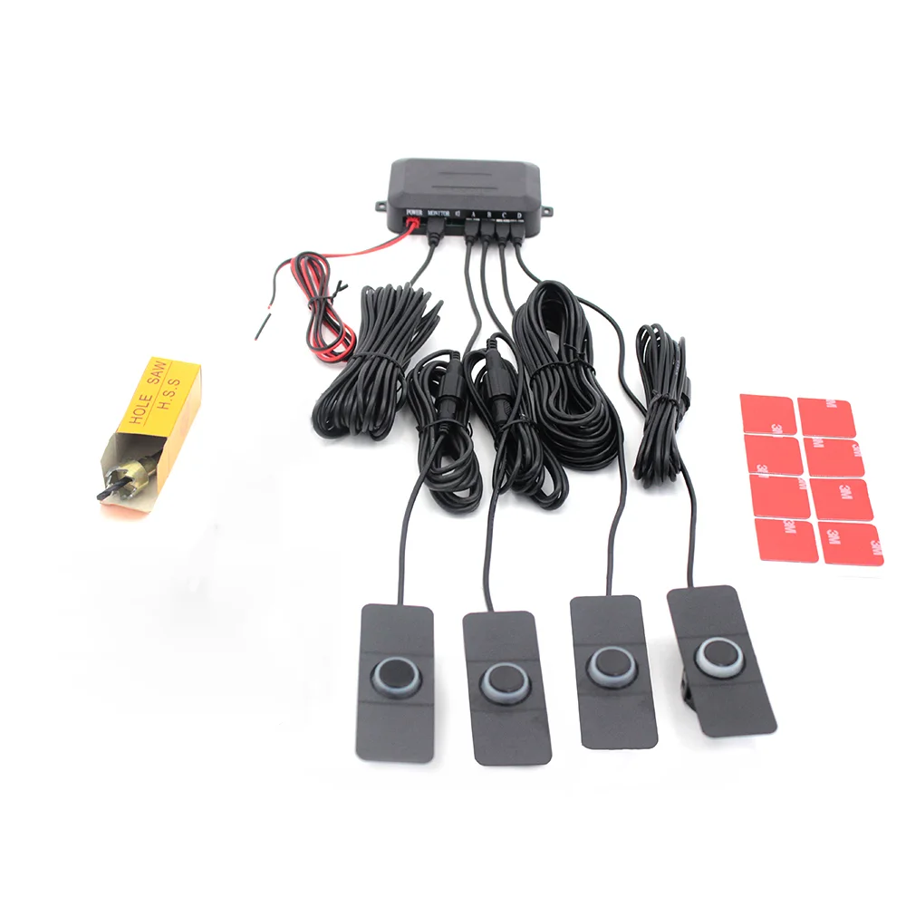 Автомобильная камера заднего вида с 4 зондами для камеры Водонепроницаемая ночного видения Реверсивная радиолокационная система парковочный датчик