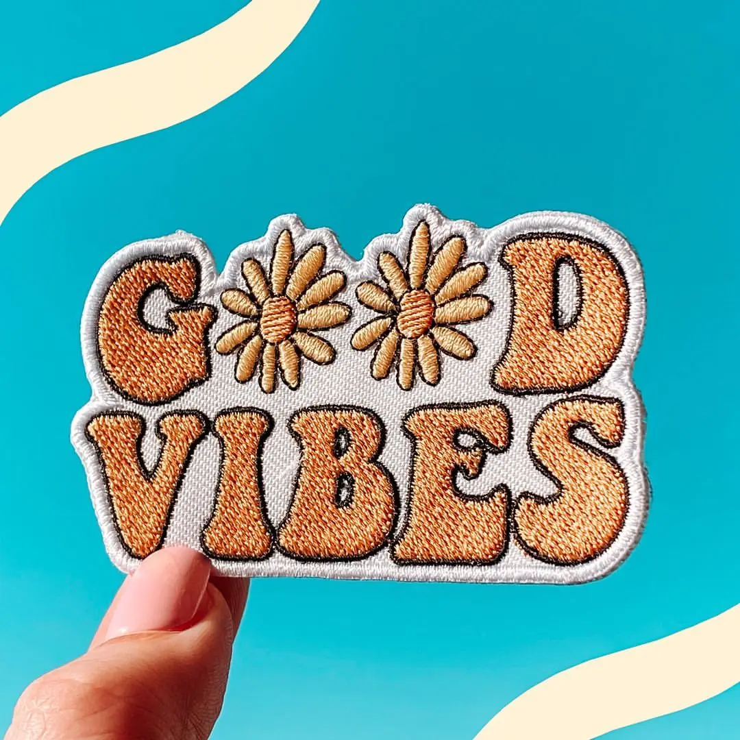 Factory Price Custom Design Embroidery Patches For Hat And Clothing  Embroidered Badges