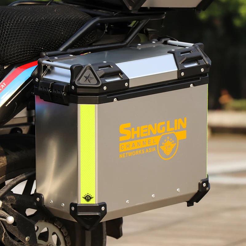 Aluminum Black Side Box Pannier Case For Motorcycle