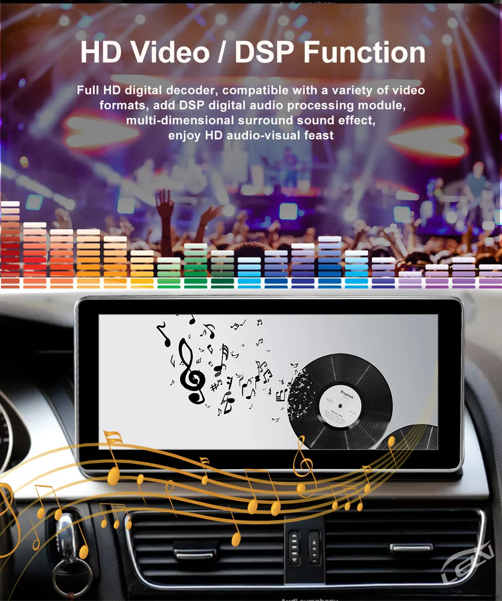 Android 10.0 4G 64G ROM 10.25' IPS Screen Car music Radio Player Navi for Audi A4L 2017-2019 Audio WIFI GPS Stereo