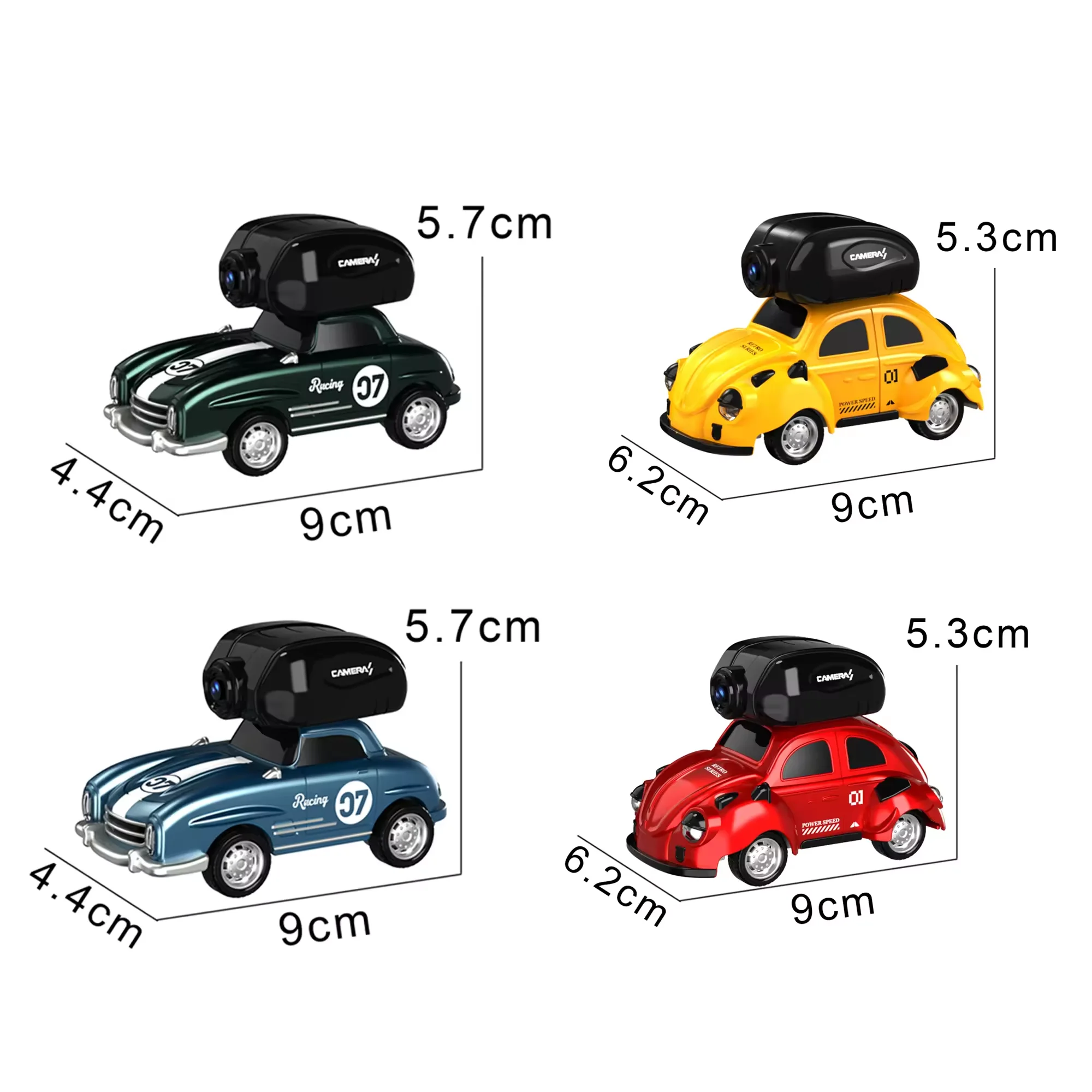 Hot sale 4 Color 2.4 Ghz Radio Control Mini Alloy 4 CH RC Car Remote Control Lighting Detachable Car with camera