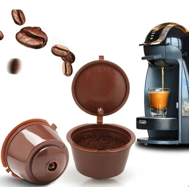 reusable coffee capsule filter cover Set de cafe packaging pod empty coffee capsule For Dolce Gusto refillable