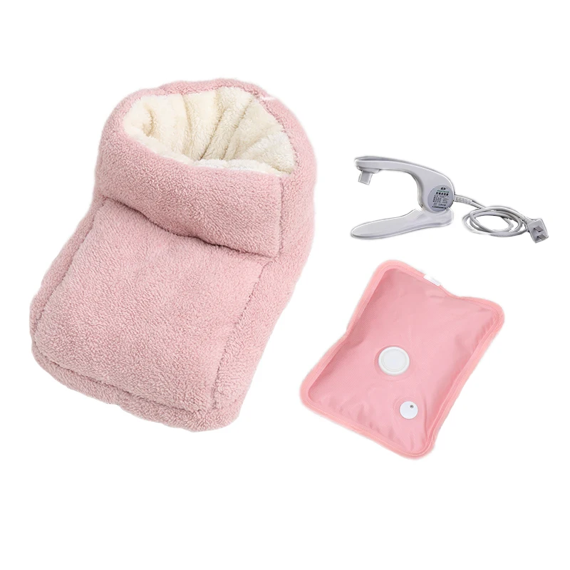 Перезаряжаемые электрические Тапочки с подогревом, многофункциональная плюшевая обувь с подогревом для ног, сумка для горячей воды, подогреватель, мягкая подошва