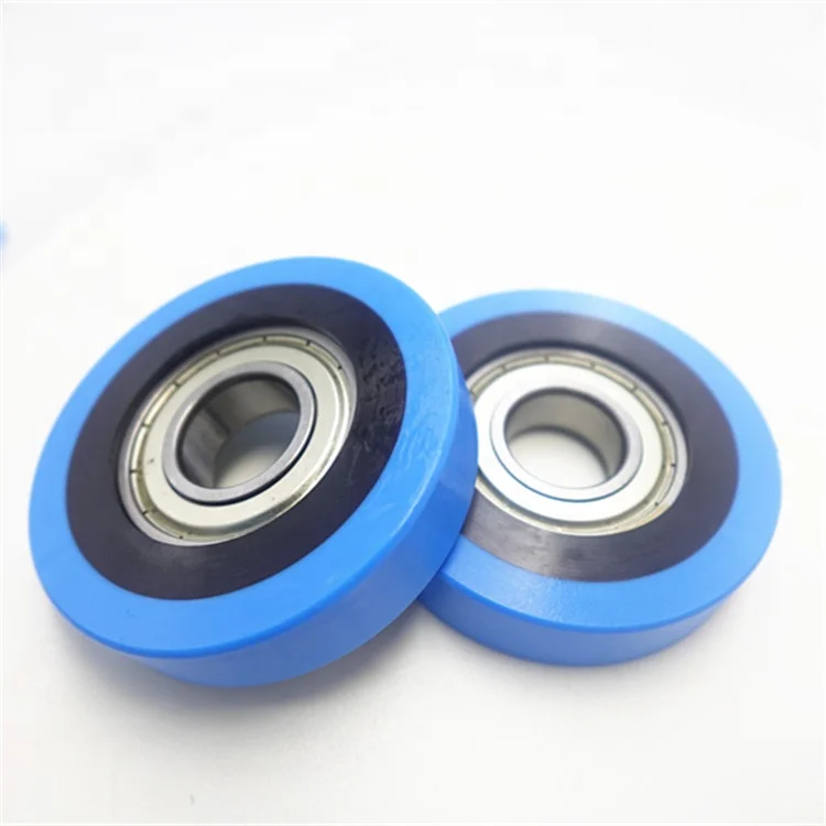 customized plastic polyurethane pu coated bearings 22mm out ring size deep groove ball bearing