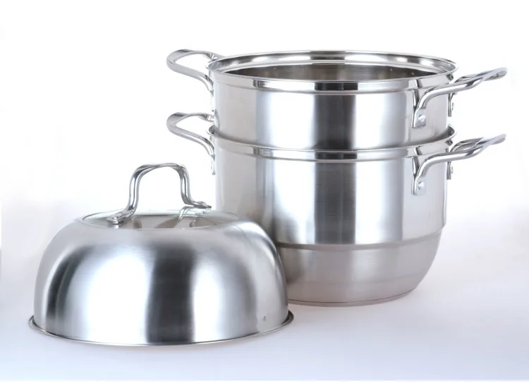 High Quality Cookware Multilayer Stainless Steel Steamer Pot Set