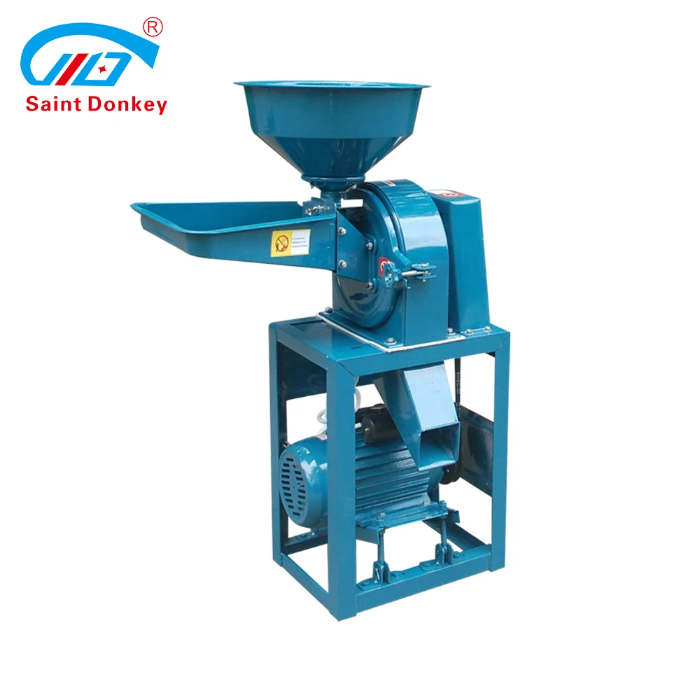 electric mini wheat corn grain grinding machine flour milling for animal feed making small manufacturers