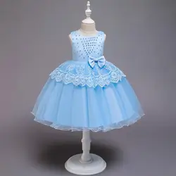 Детское платье-пачка на день рождения вечерние платья принцессы для девочек детей подружек невесты элегантное детское платье