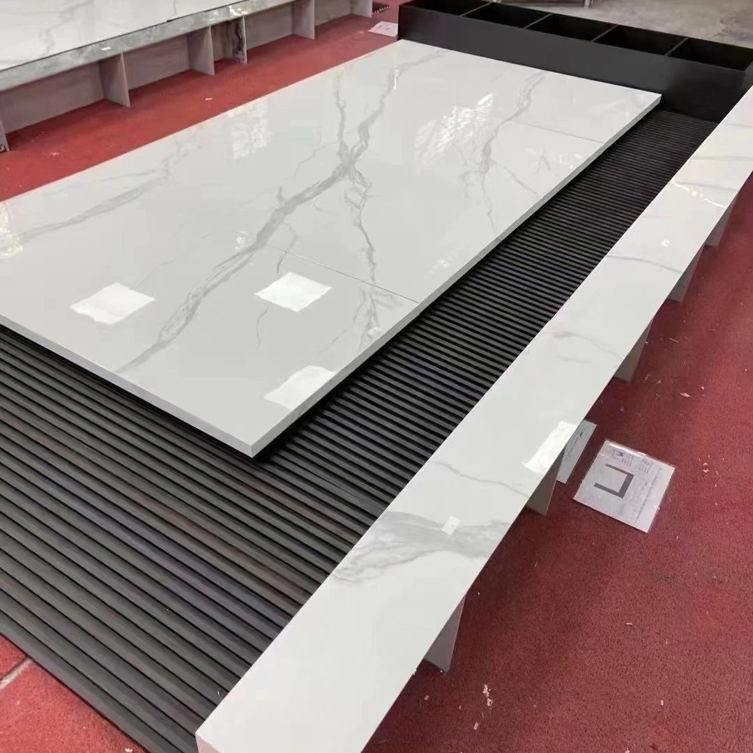 Living room TV background wall ceramic tile marble stone modern minimalist European art wall panel