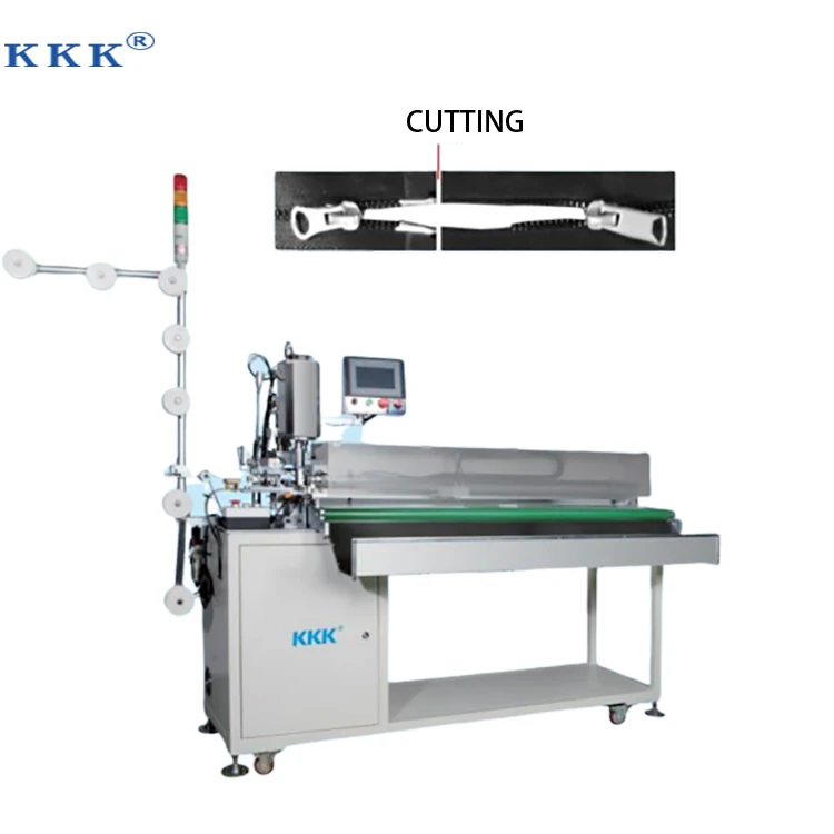 KKK Automatic manipulator ultrasonic zipper two way cutting machine
