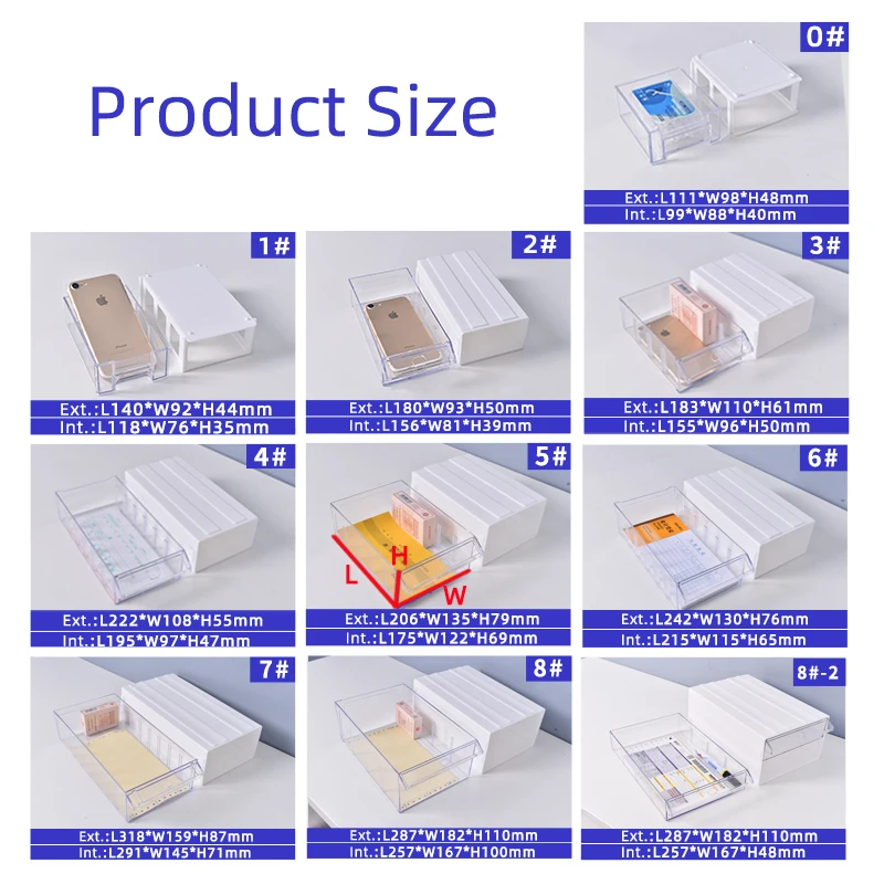 Modular Storage Drawer Cabinet Plastic Drawer Clear Storage And Organization Box