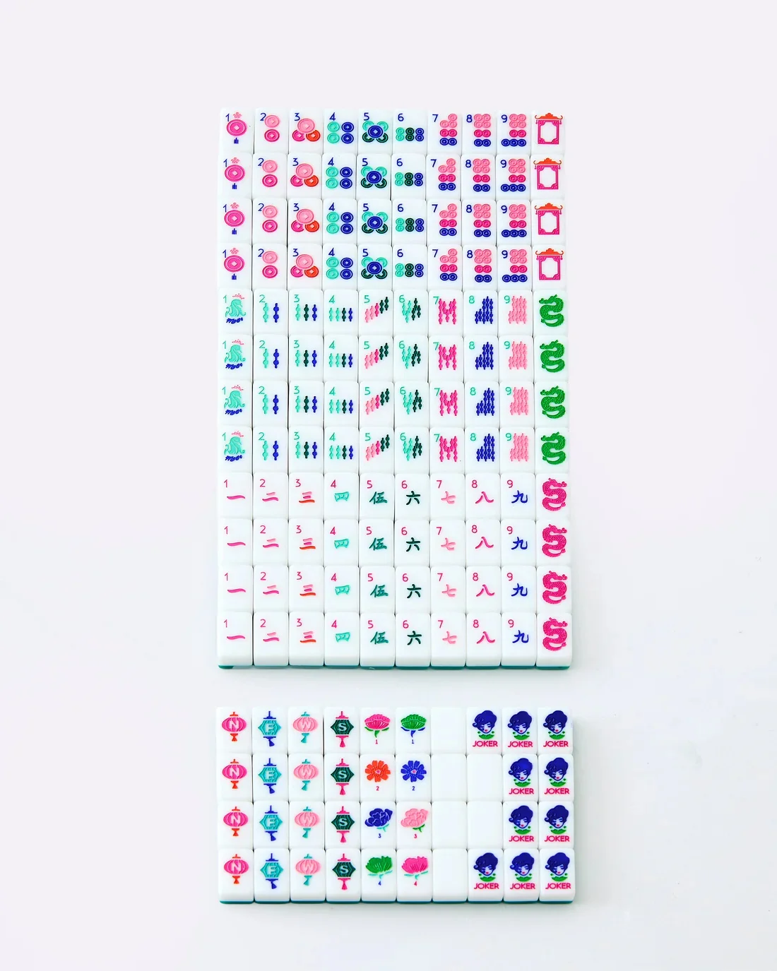 Custom American Mahjong Tiles Set Western Board Game Mini Gatherings Tiles Acrylic Mahjong Tiles for Travel Entertainment