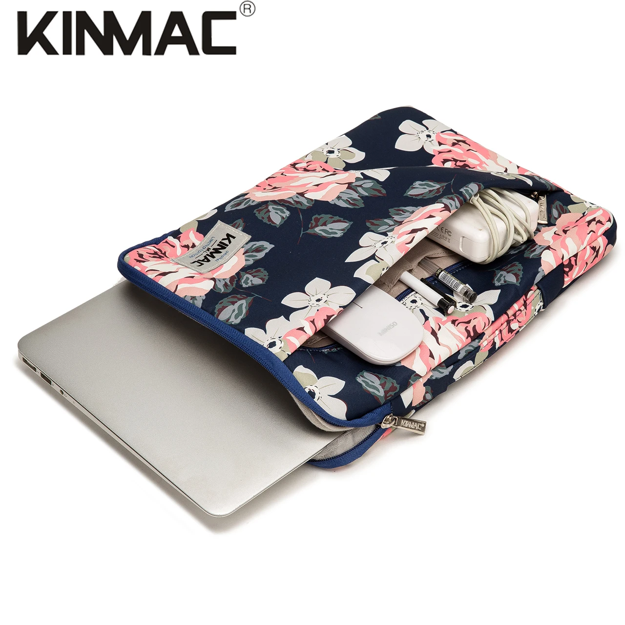 Kinmac с голубыми цветами 360 Защитная водостойкая 15 дюймов 6 ноутбук сумка чехол для ноутбука