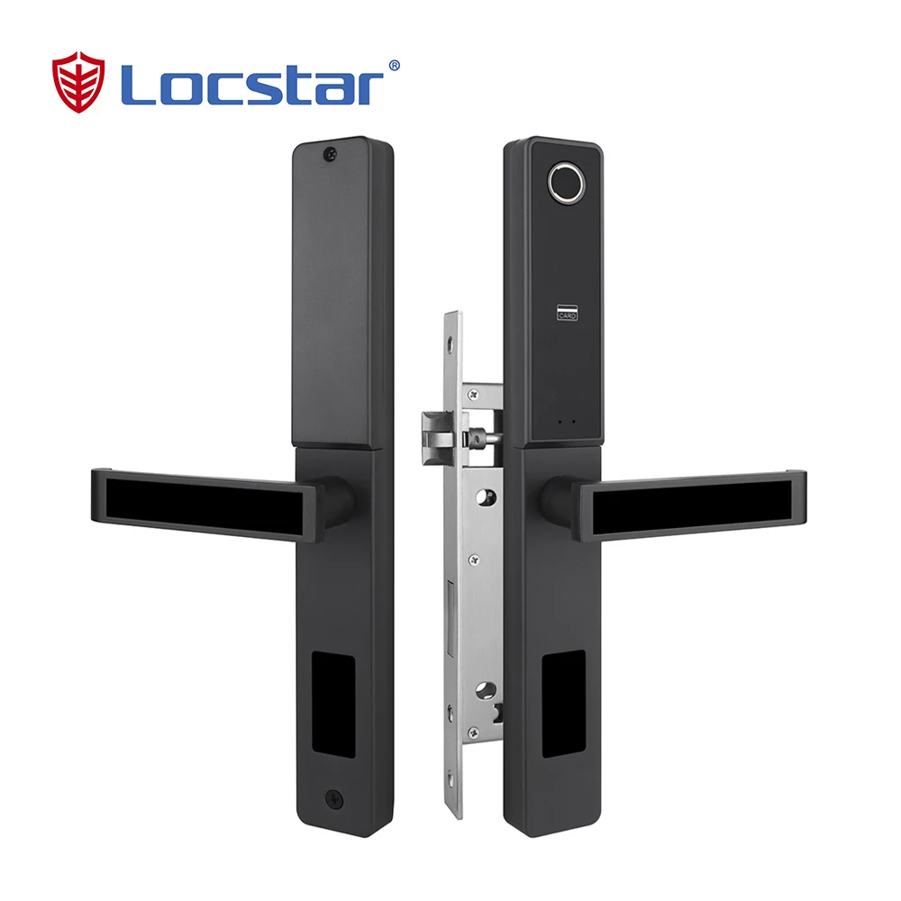 Smart Waterproof Outdoor Keyless Entry Safe Biometric Fechadura Digital Serrure Intelligent Finger Print Slide Glass Door Locks