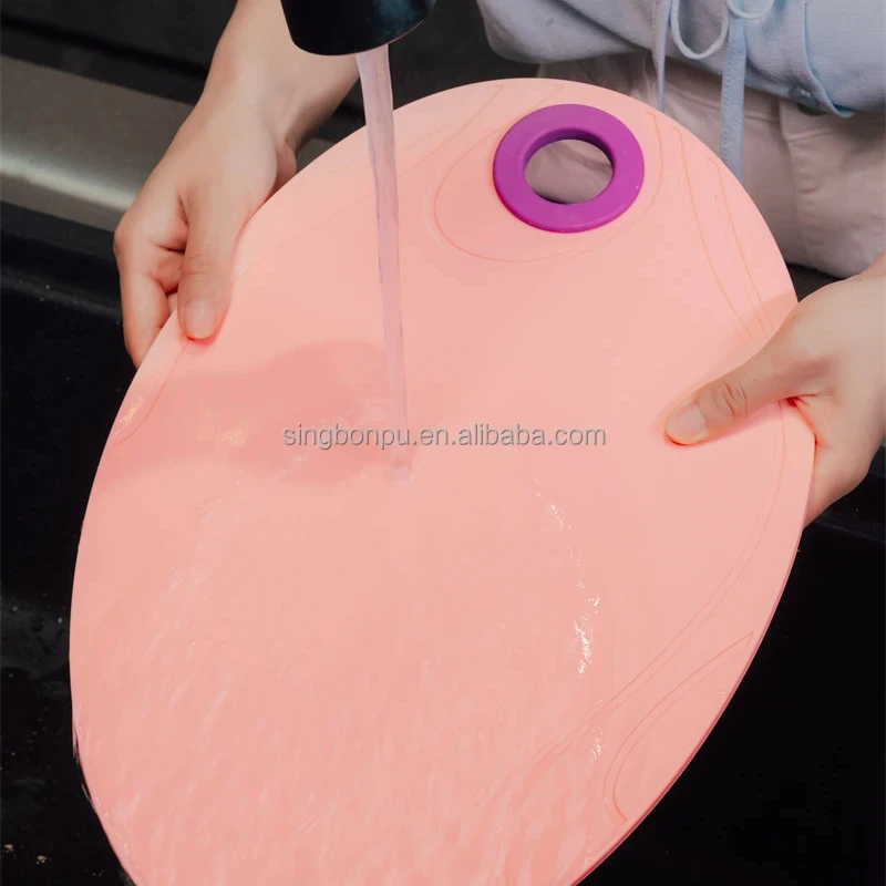 SINGBON Bendable and Easy to Take Cutting Board for Kids Students Kitchen Education Play
