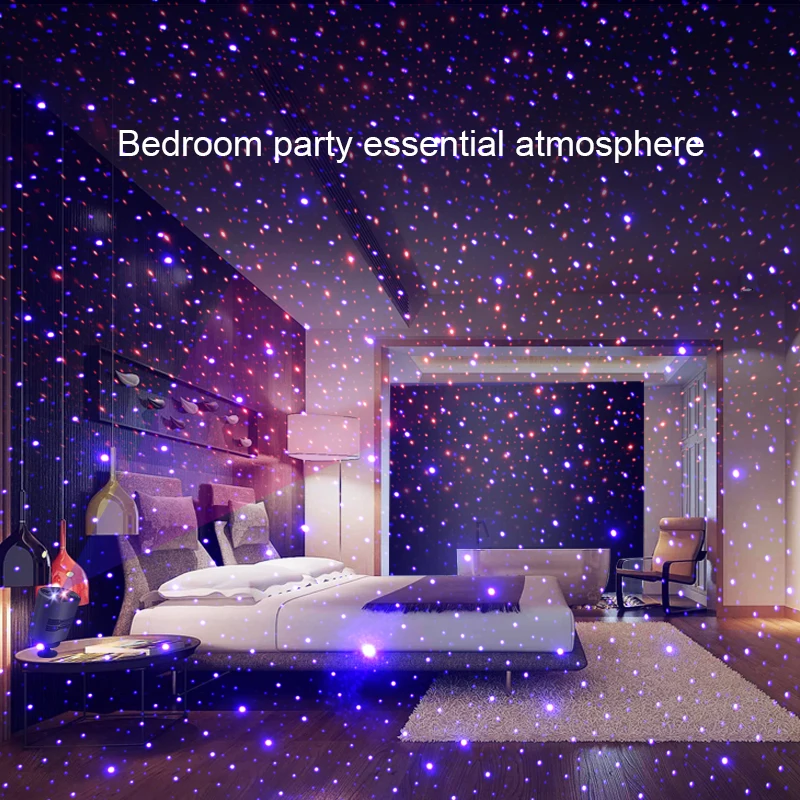 New Starry Sky USB Projector Voice Control LED Night Light Charging Projection for