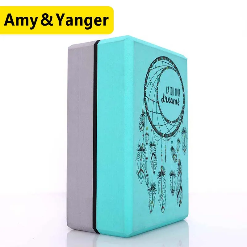 
thick 469inch EVA foam yoga block high density durable custom printed yoga brick 