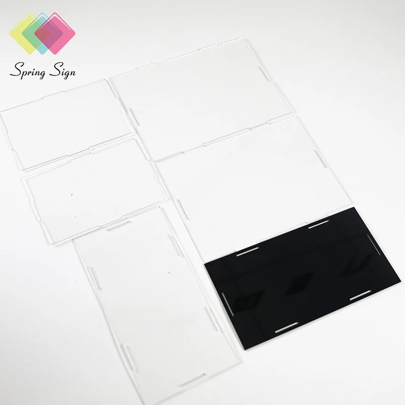 Spring Sign clear acrylic action figure toy display case display series brick model mini figure