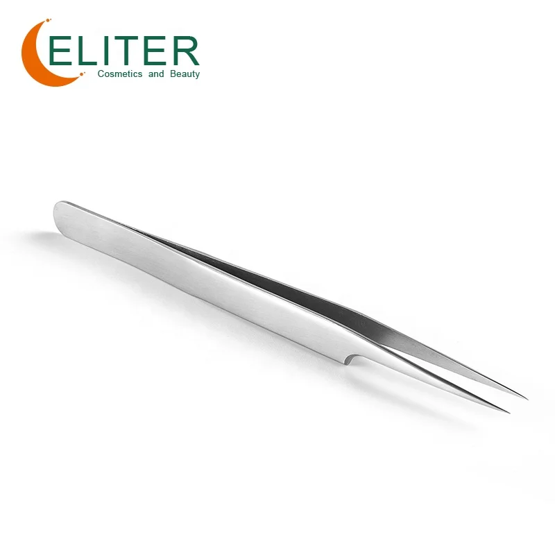 ELITER In Stock Individual Isolation Eyelash Tweezers Personalized Strip Eyelash Tweezers Eyelash Tweezers For False Lashes
