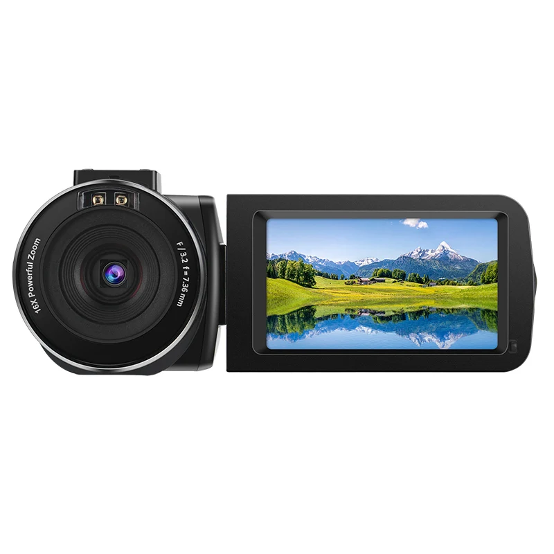 touch screen 1080P digital video camera with night vision for home use