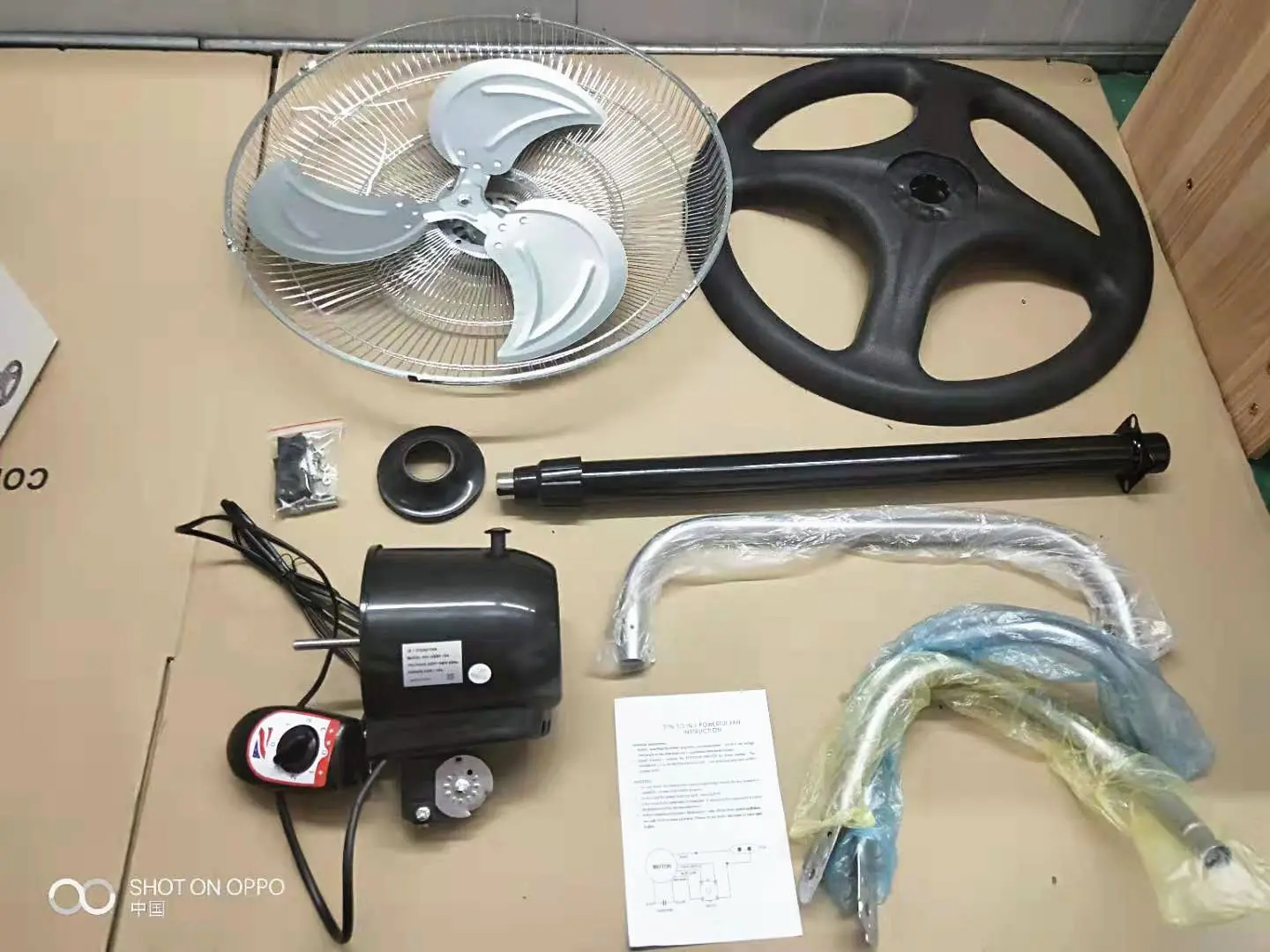 Durable and powerful motor, high-speed commercial floor standing industrial exhaust fan