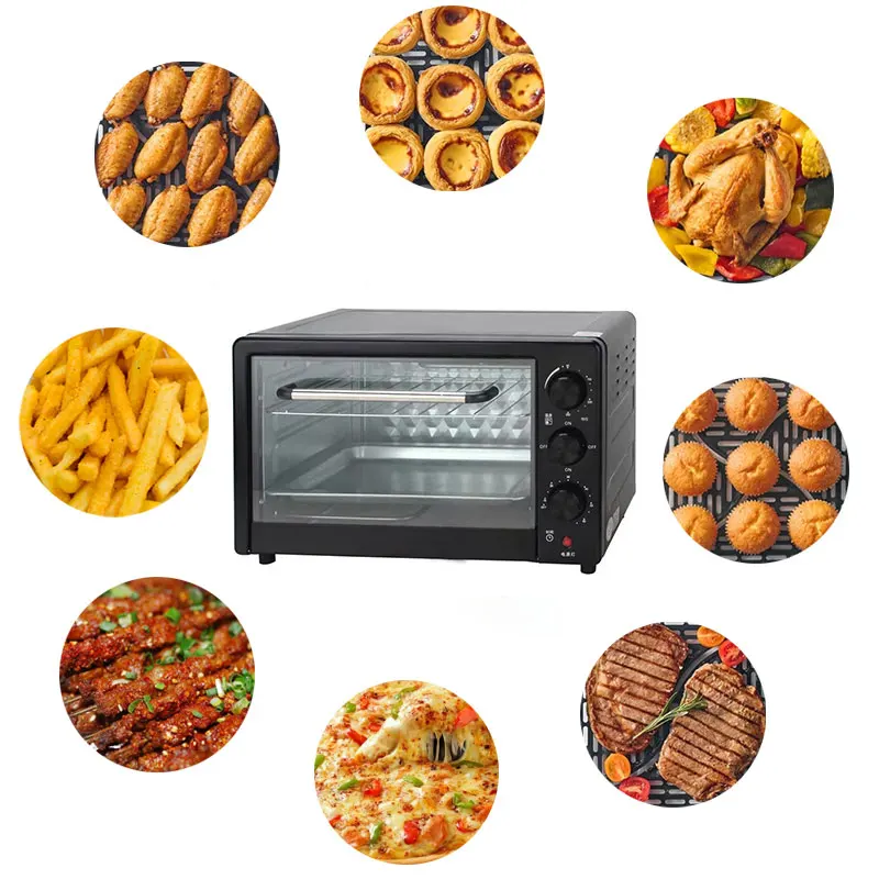 25l Small Kitchen Appliances Toaster Oven Mini Electric Oven For Cake Baking