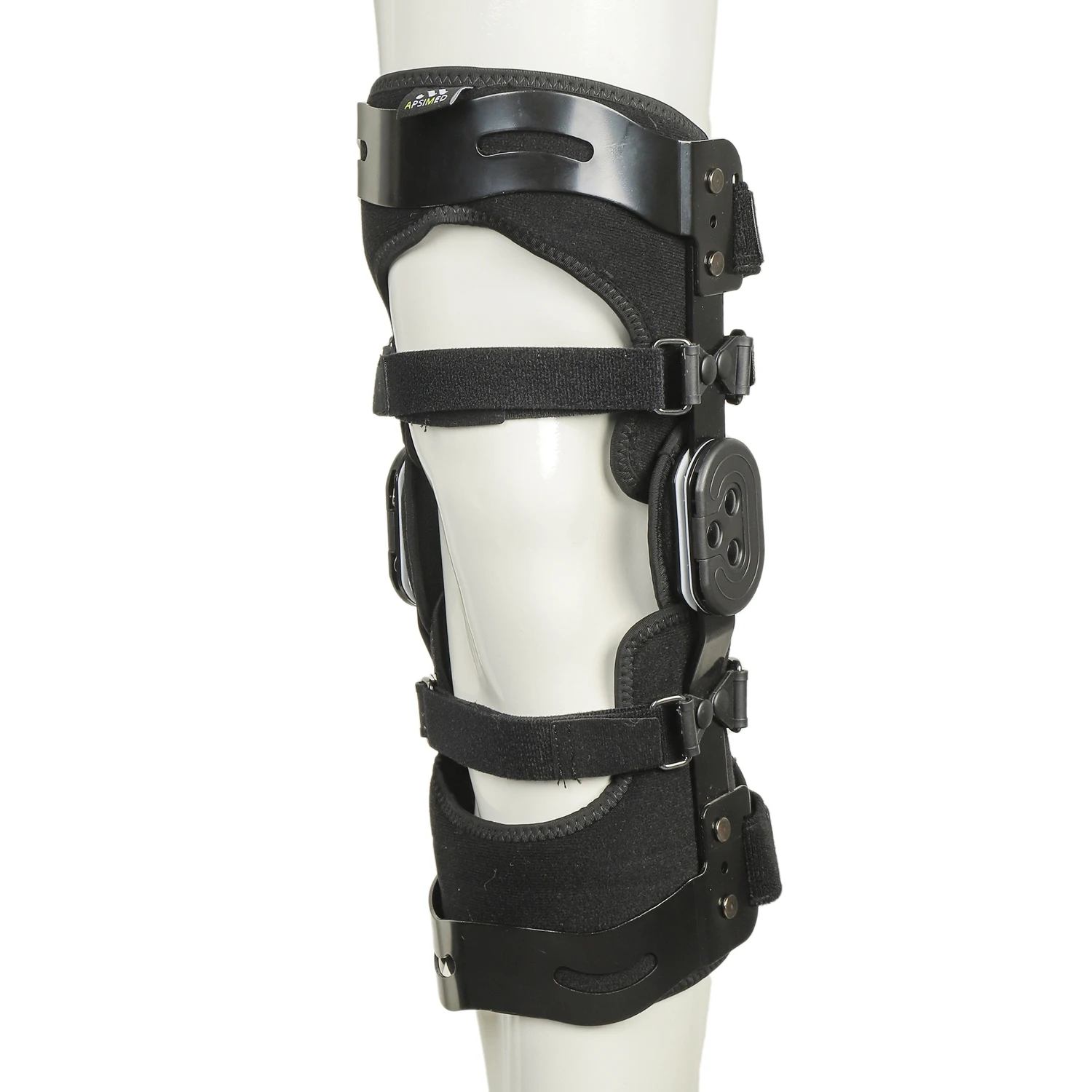 Post Op Arthritis Adjustable Dial Lock Hinged Medical Orthopedic ROM Knee Brace With Side Stabilizers