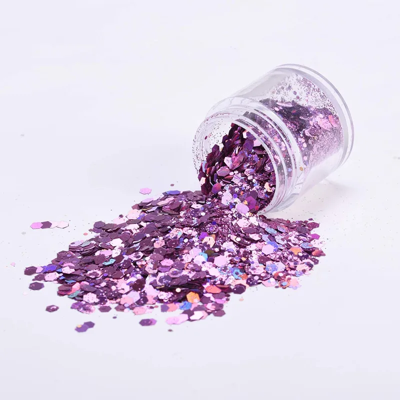 12 Colors Chunky Cosmetic Glitters Sparkle Makeup Glitter for Festival Party Face Body Hair Nail eye  Decoration