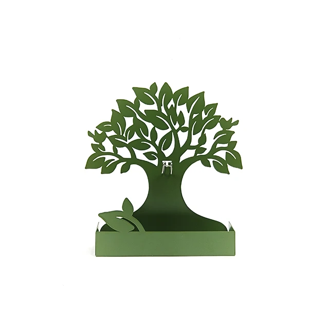 Factory Price Creative Design Green Color Tree of Life Shape Metal Mosquito Coil Stand Incense Holder Stand