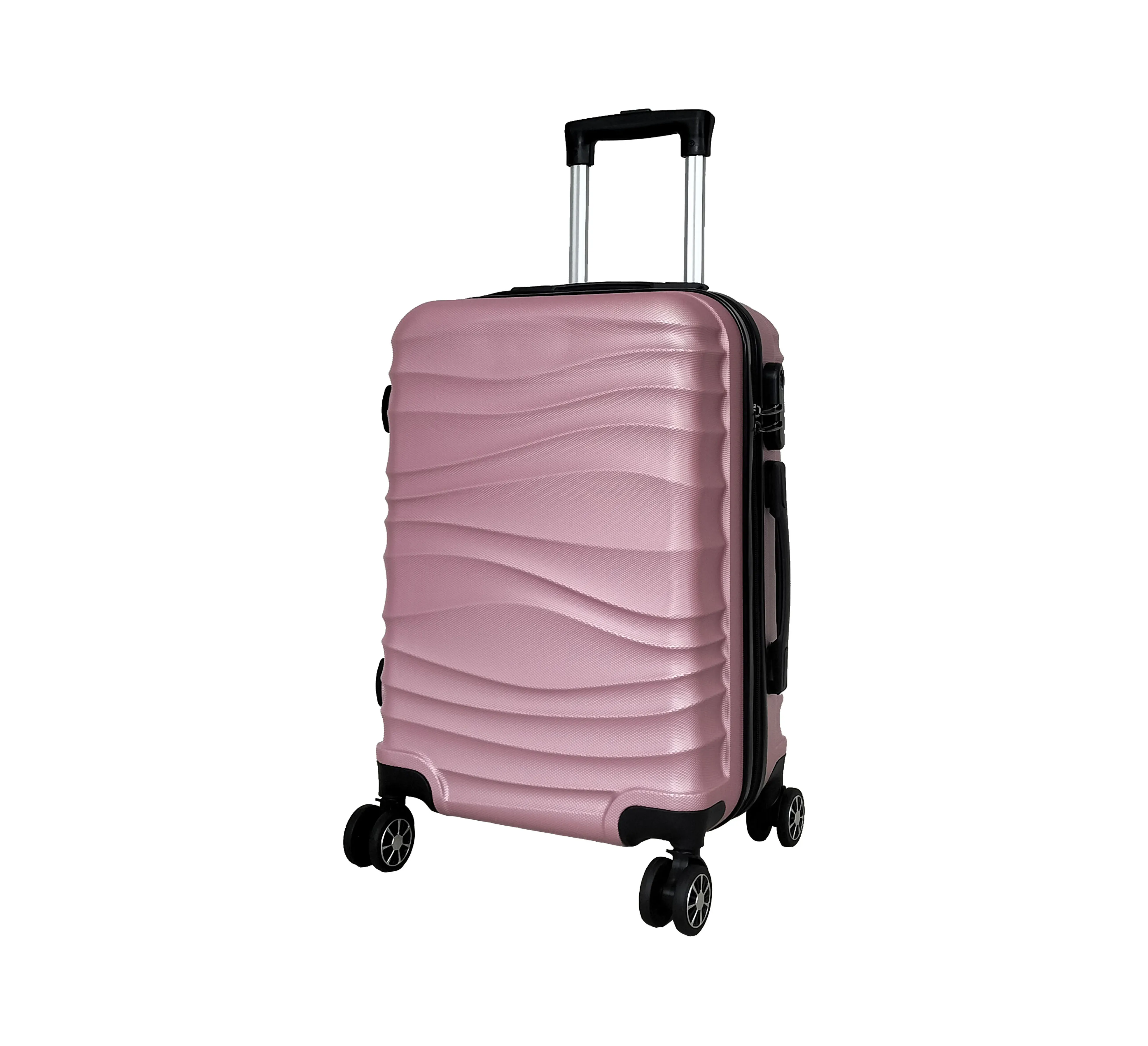 Factory Custom ABS Hardside Expandable Trolley Luggage Spinner Wheel Carry-on Luggage Sets 3 Piece For Women Travel