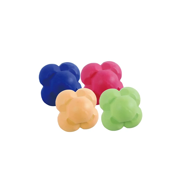  Custom Logo Silicone Handheld Massage Hexagon Reaction Ball Random Bounce