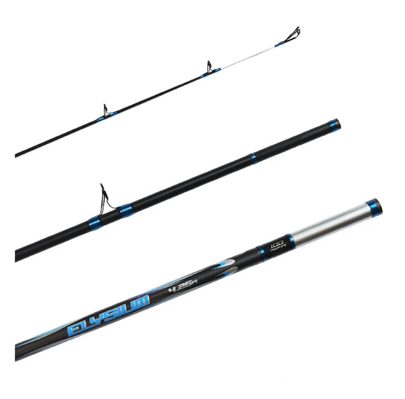 4.25m 4.5m Carbon Long Casting Rods and Surfcasting  Fishing Rod 100-250g Lure Weight Beach Rods Fishing