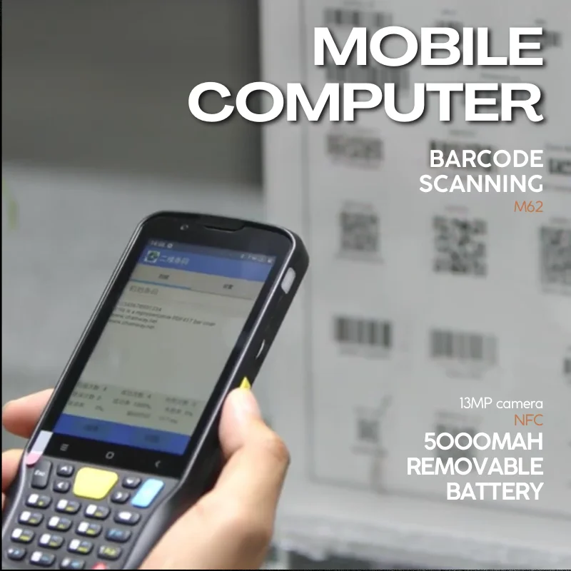 Newly android rugged pda Mobile Computer data collector with Numeric keypad barcode scanner pda for inventory