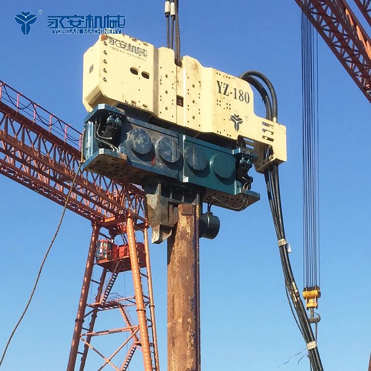 YZ180 pile driver hydraulic Vibratory Hammer for pile foundation
