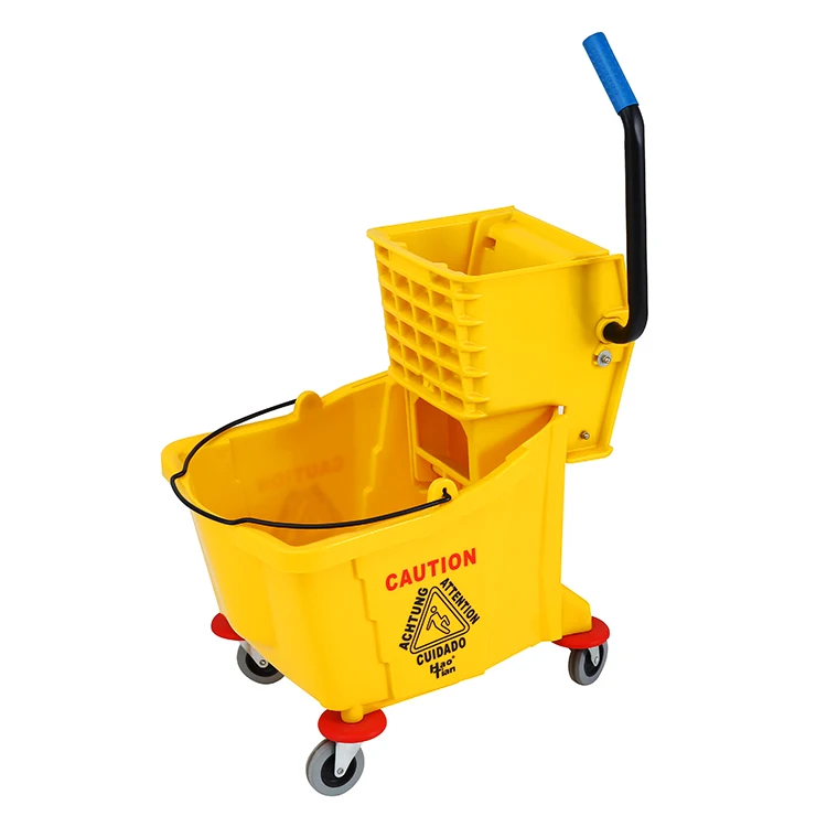 Haotian wholesale model B-040D 32L SINGLE MOP TROLLEY (SIDE PRESS)