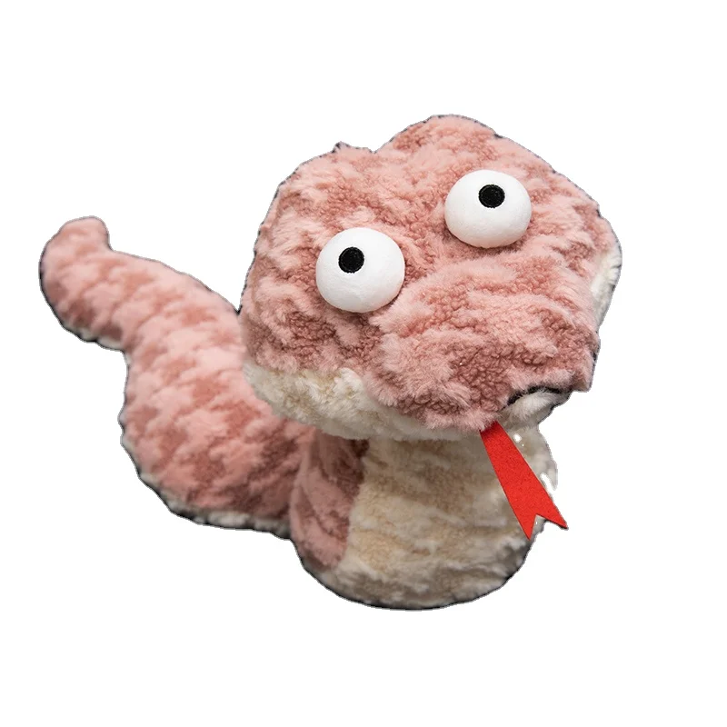 Hot sales creative realistic snake plush toy simulation wildlife park animal snake plush toy home pillow