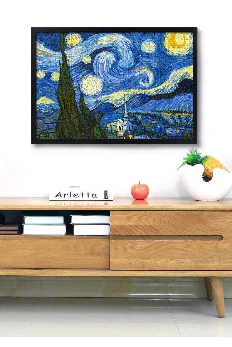 High Quality Mdf Black Wooden Painting Frame 5x7 11x14 24x36 Inches Wooden Painting Frame Home Decoration Modern Picture Frame