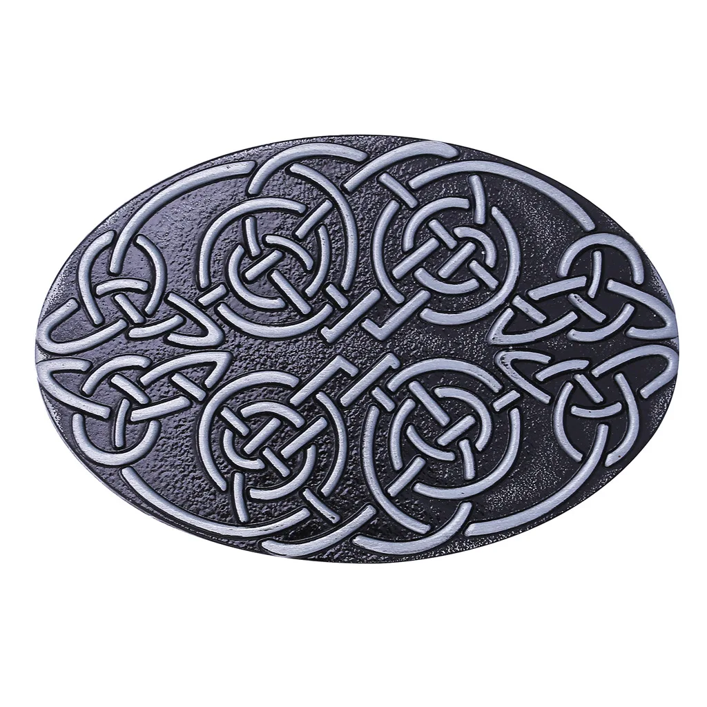Wholesale Custom Vintage Western Cowboy Solid Brass Silver Engraving Blank Oval Logo Metal Enamel  Men Belt Buckles