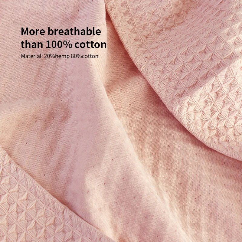 Eco Friendly hemp textile bath linens kids  linen waffle hemp bath towel