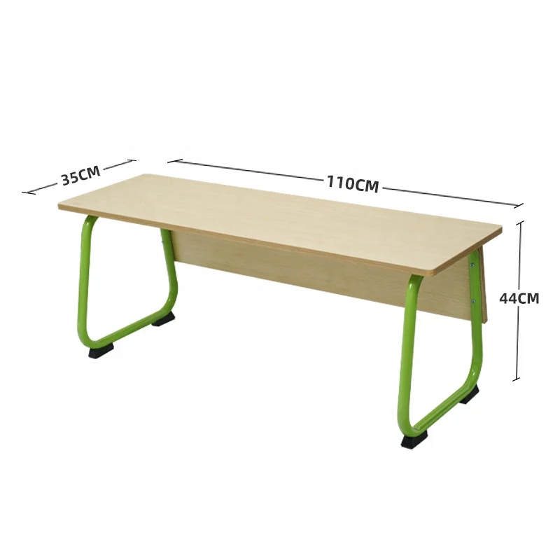 School Furniture Student Desk and Chair Sets With Two Seats Bench School Table and Chair Wooden