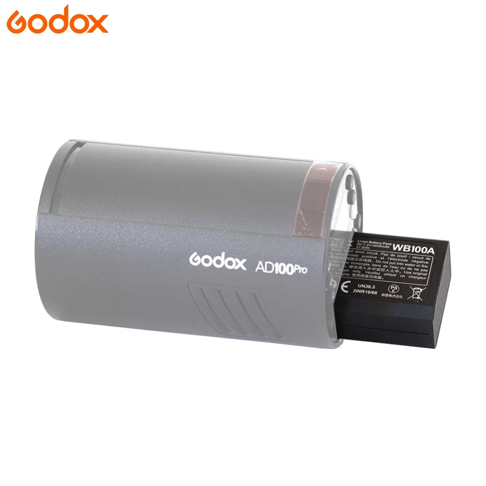 GODOX WB100 Original Battery for AD100pro Flash Light Godox accessory WB100 Battery for AD100pro AD100 pro Pocket Flash