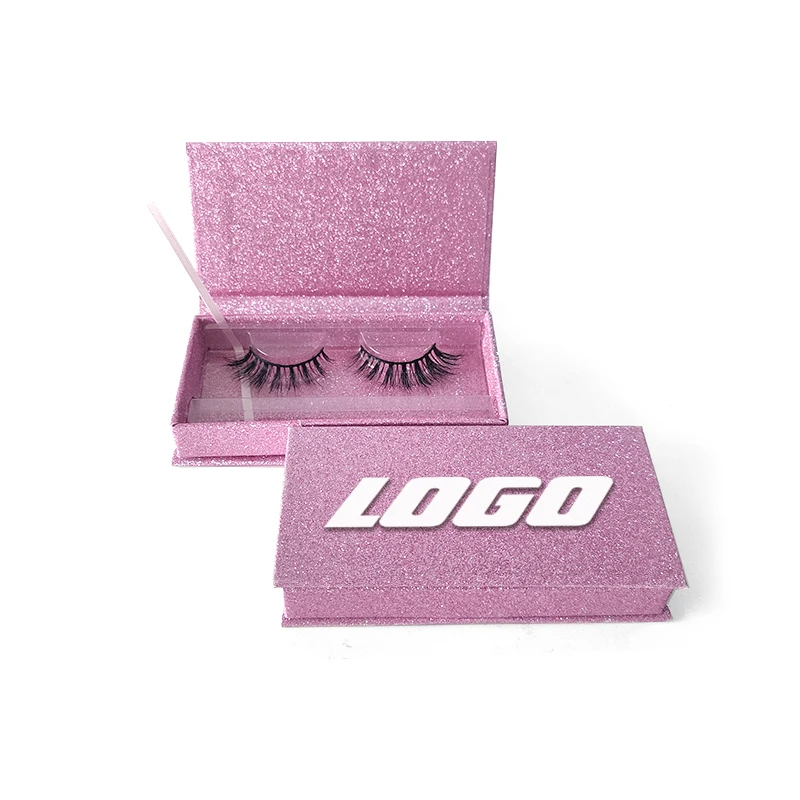 sy shuying eyelash book packaging sleeve pink rose gold eyelash box