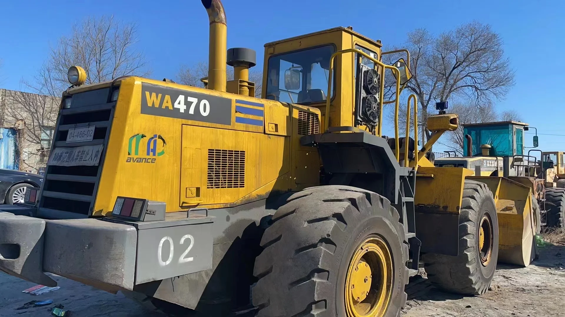 Komatsu WA 470 used excavator front wheel loader mining loader Komatsu WA 470