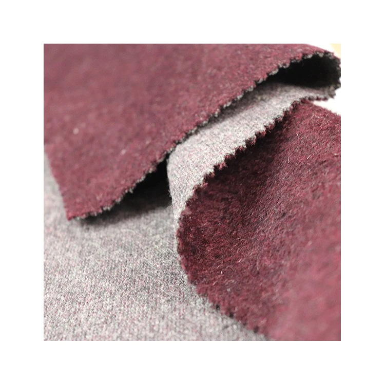 
Customized in a variety of colors available soft feeling wool viscose blend plain fabric 