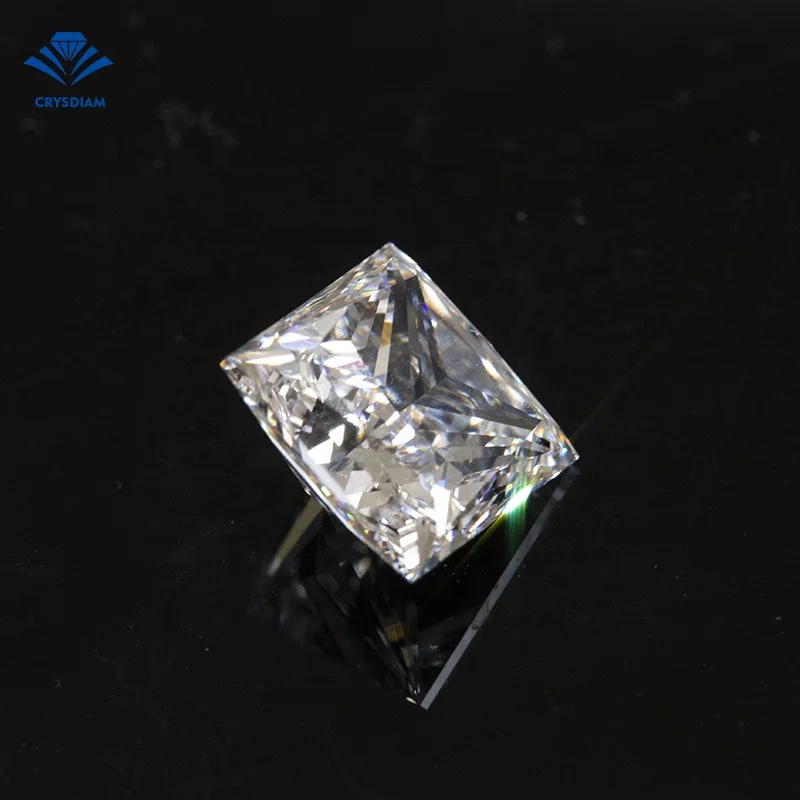 CRYSDIAM Princess Cut SI2 lab grown diamond jewelry wholesale natural diamonds 1 carat diamond price