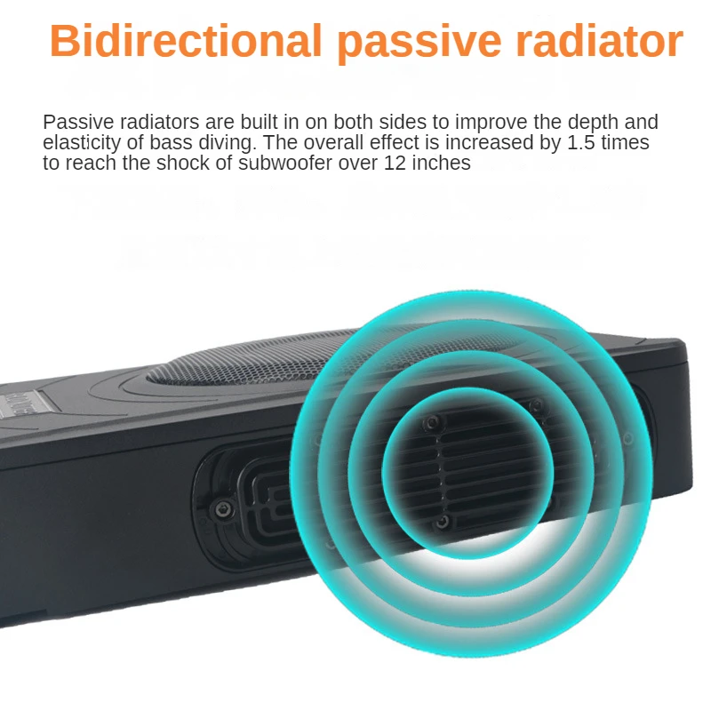 Factory sales car modified audio subwoofer modified truck ultra-thin high-power special car seat audio 12V24V