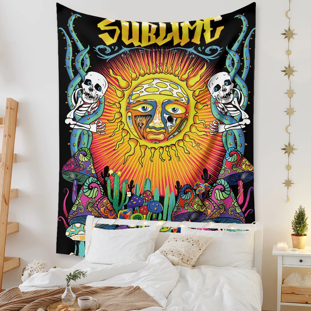 Wall Tapestry For Bedroom Hanging Art Decor College Dorm Bohemian, View From Campanile Bell Tower On Boats And Ships In Grand