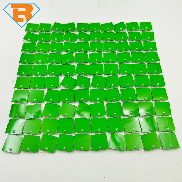 100PCS Shimmer Sequin Wall Backdrop Panel for Birthday Wedding Ballon Party Wall Decoration 3D Photo Wallpaper